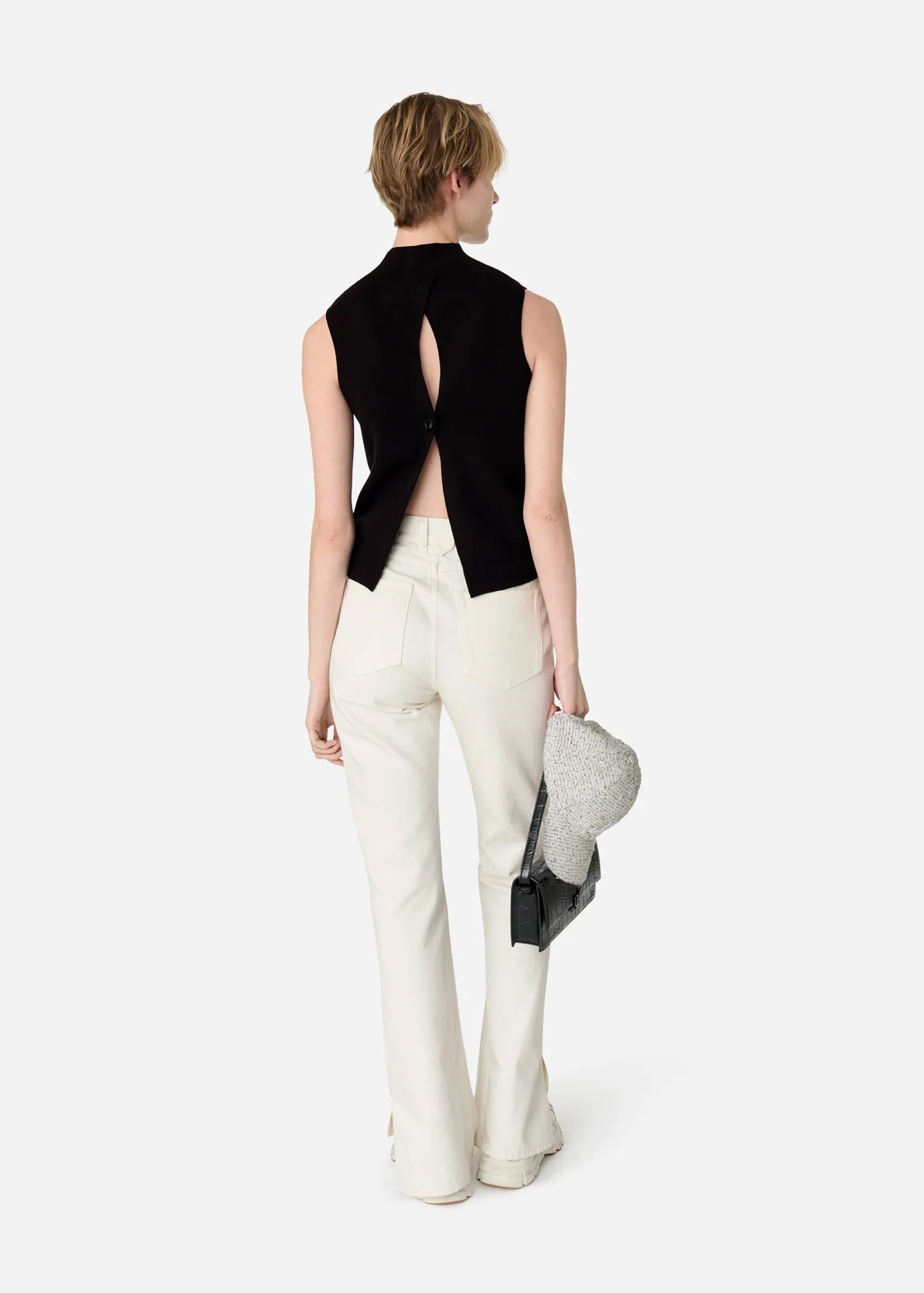 Top June Mock-Neck - černá