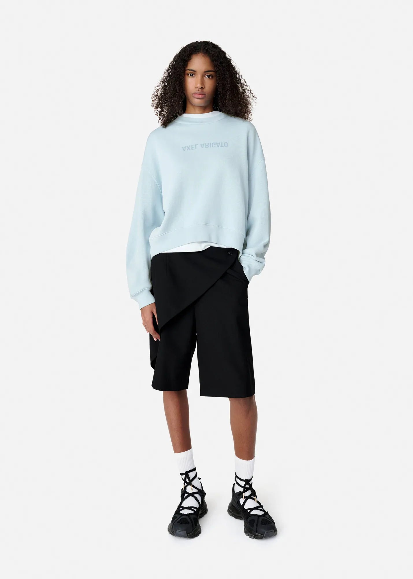 Mikina Distort Washed Ice Blue