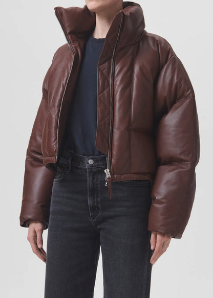 Bunda Edie Leather Puf