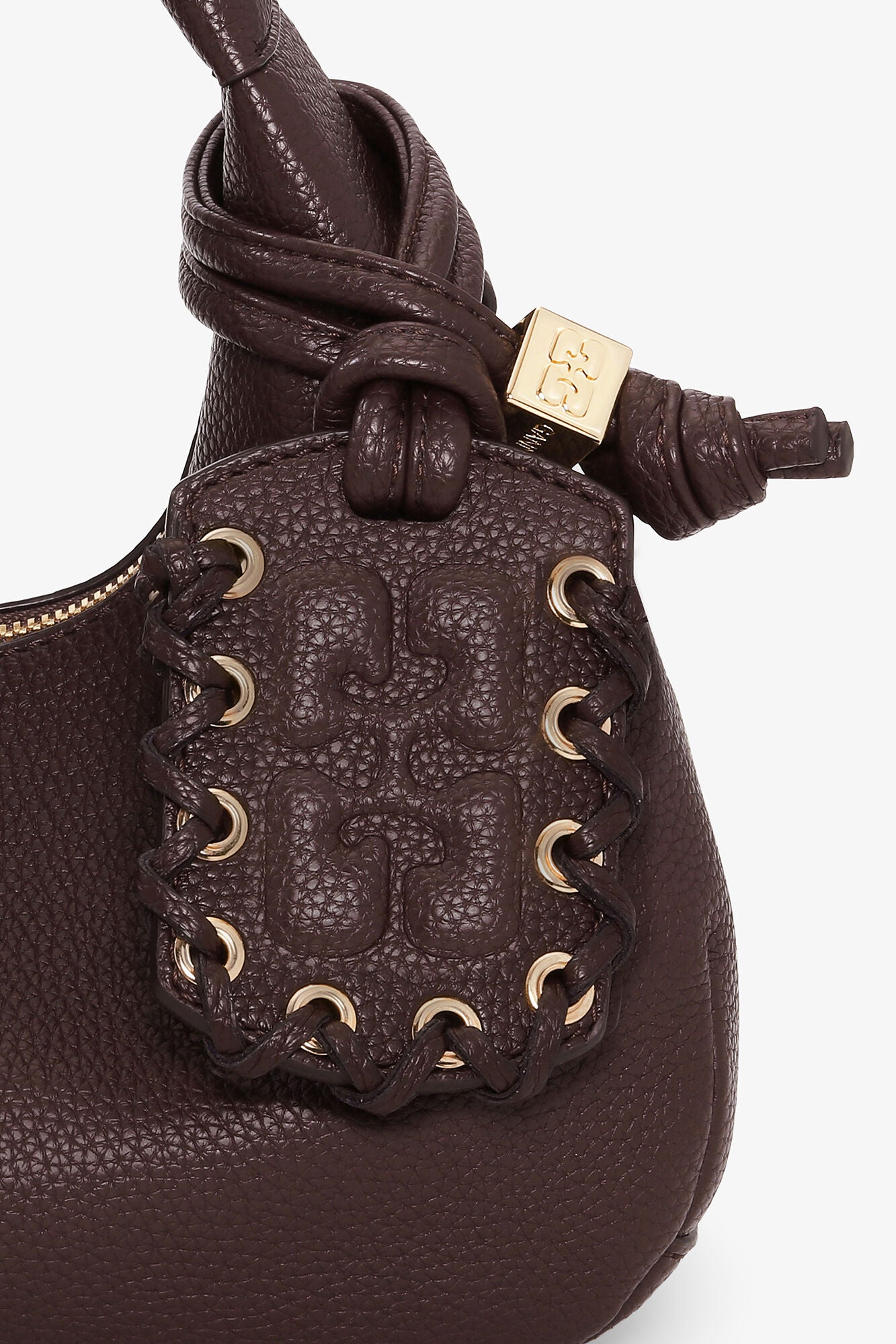 Taška Hobo Mini Croco Hnědá