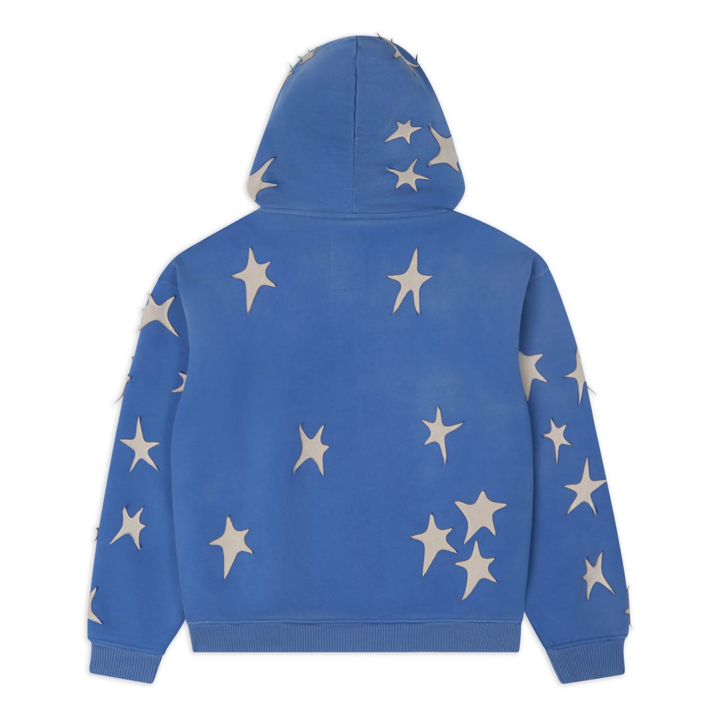 Hoodie Star Patchwork Blue