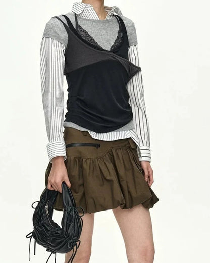 T-shirt Upside-Down Grey & Black