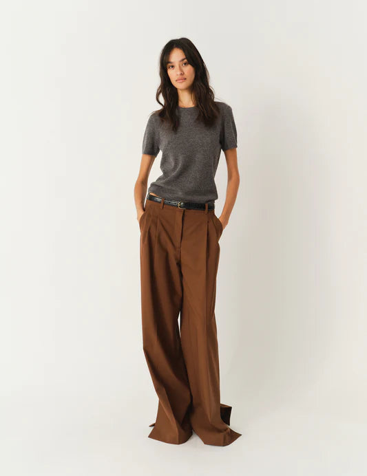 T-shirt Como Knit Grey Melange