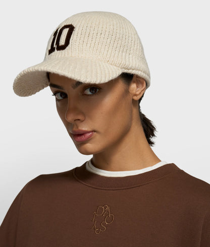 Cap Knit Baseball Pearl Cream
