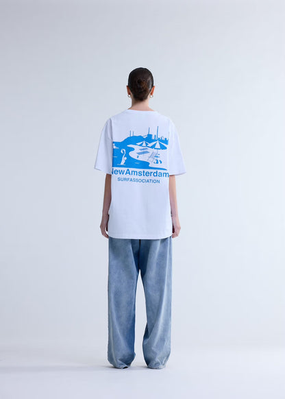 T-shirt Beach Sign White