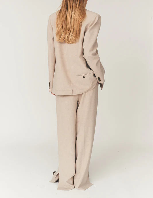 Blazer Pisano Tuxedo Melange Beige