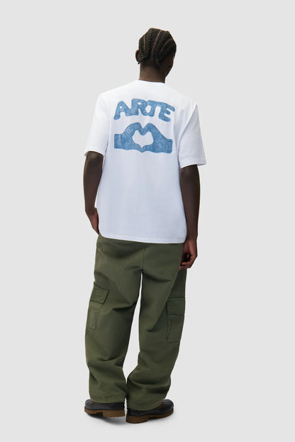 T-shirt Diels Scribble White