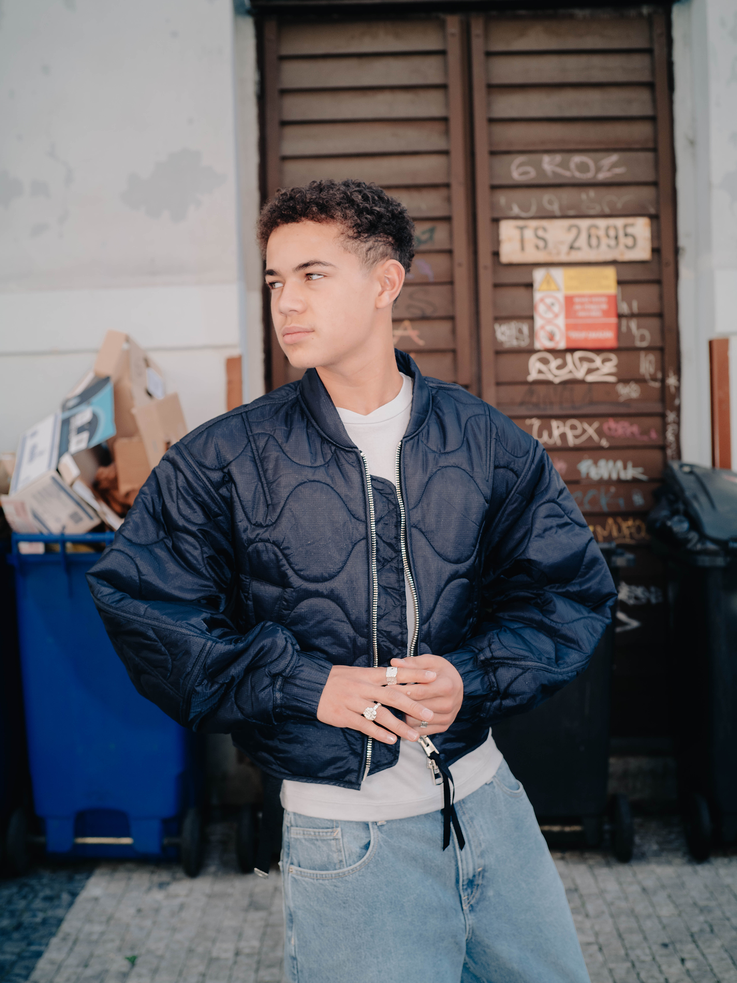 Jacket Iona Quilted Blue