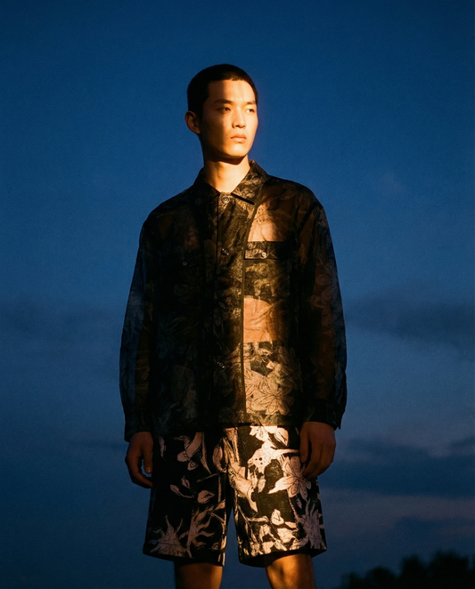 Shirt Karim Sheer Flower Printed