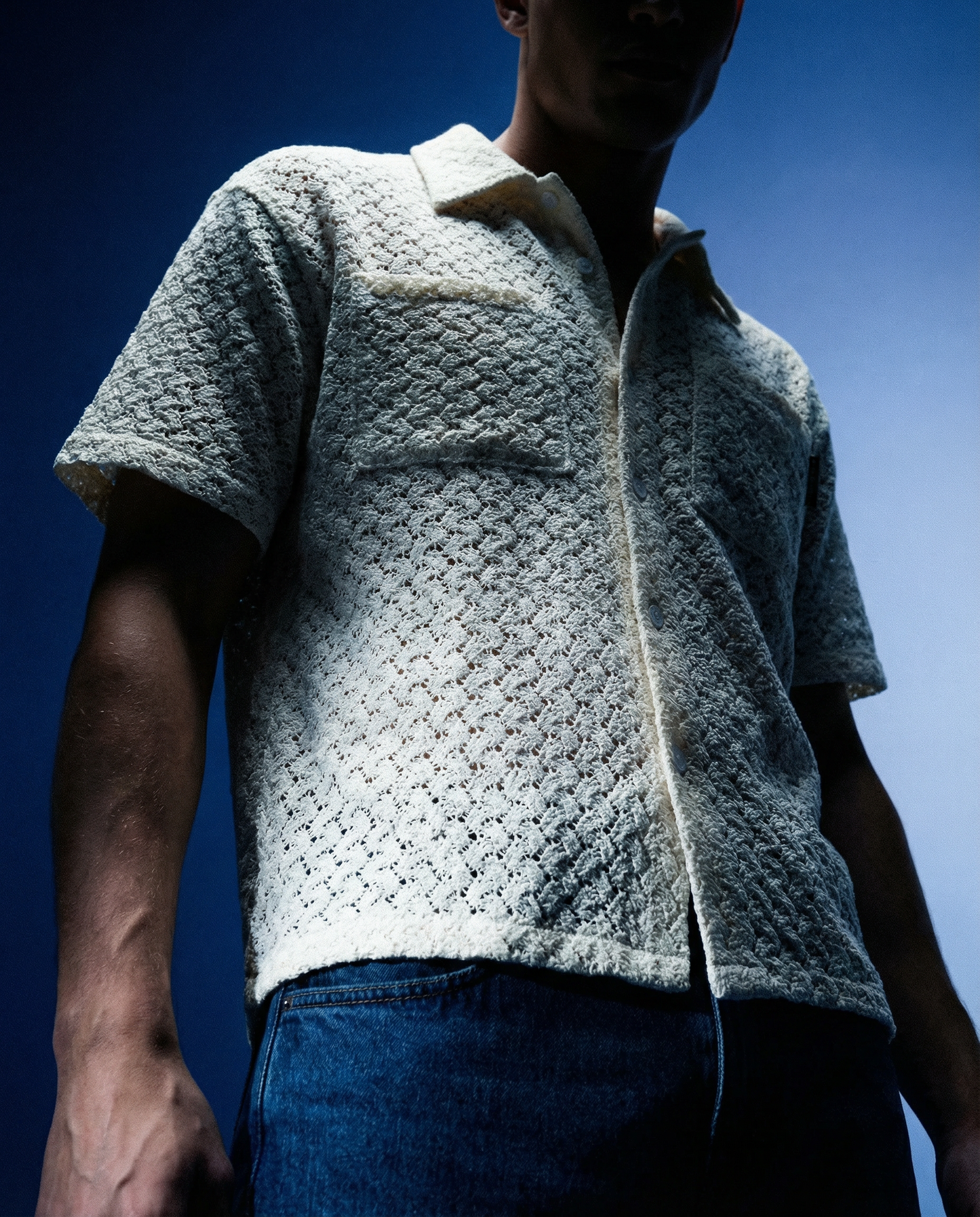 Shirt Tres Sheer Knitted Ecru