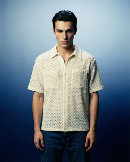 Shirt Tres Sheer Knitted Ecru