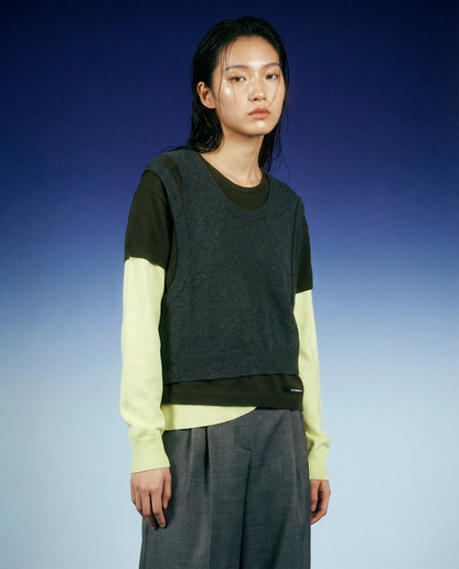 Sweater Tres Over Layered Green