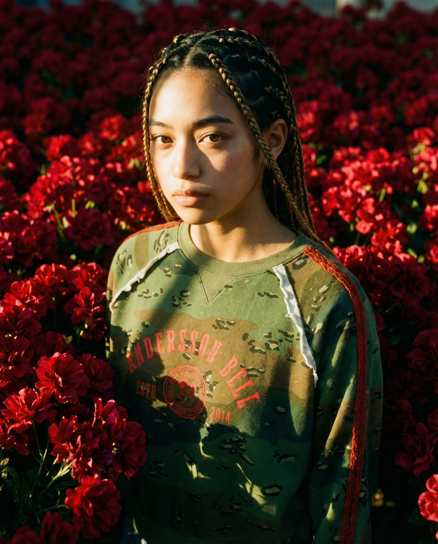 Sweatshirt Camo Lace Green