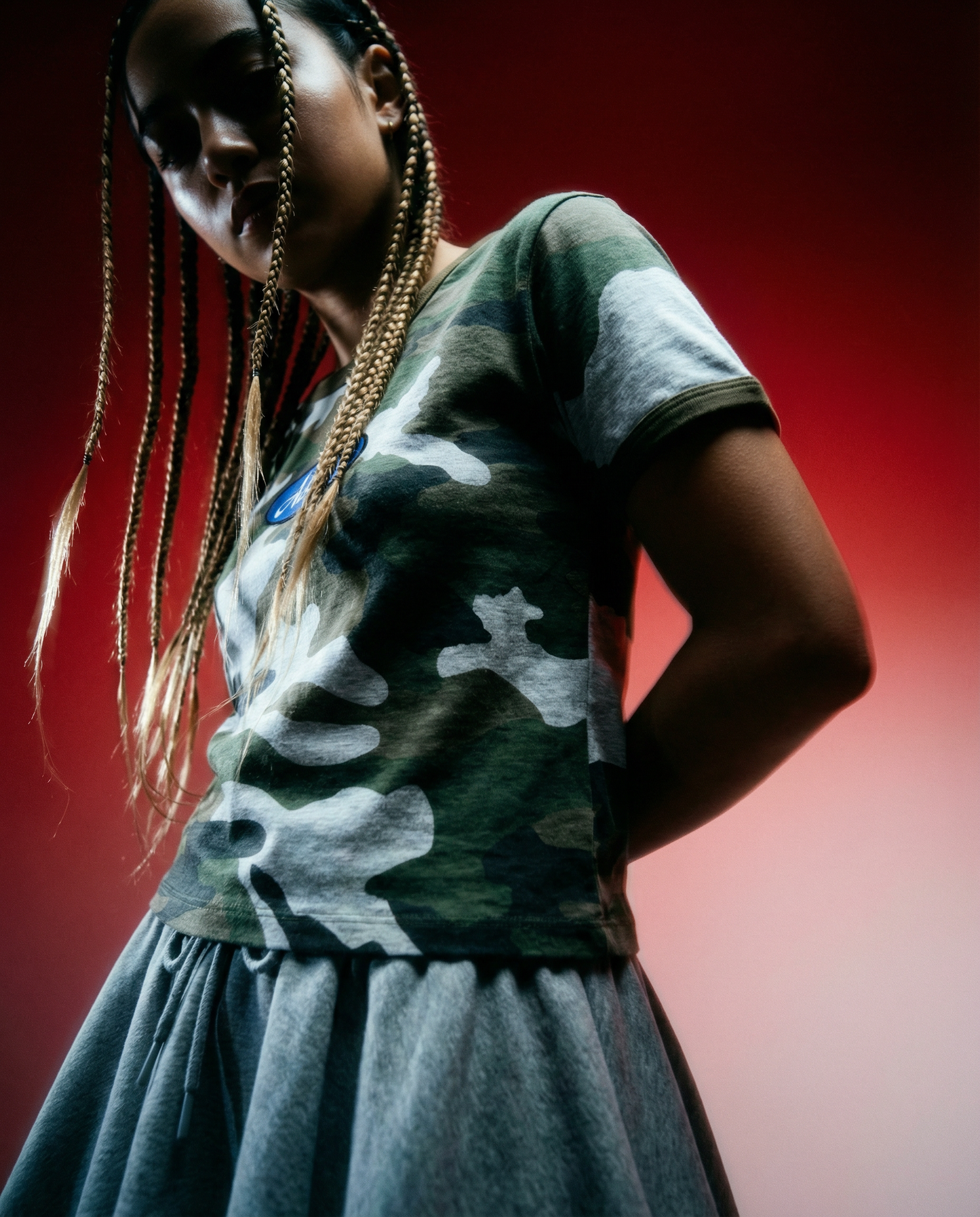 T-shirt Camouflage Baby Ringer