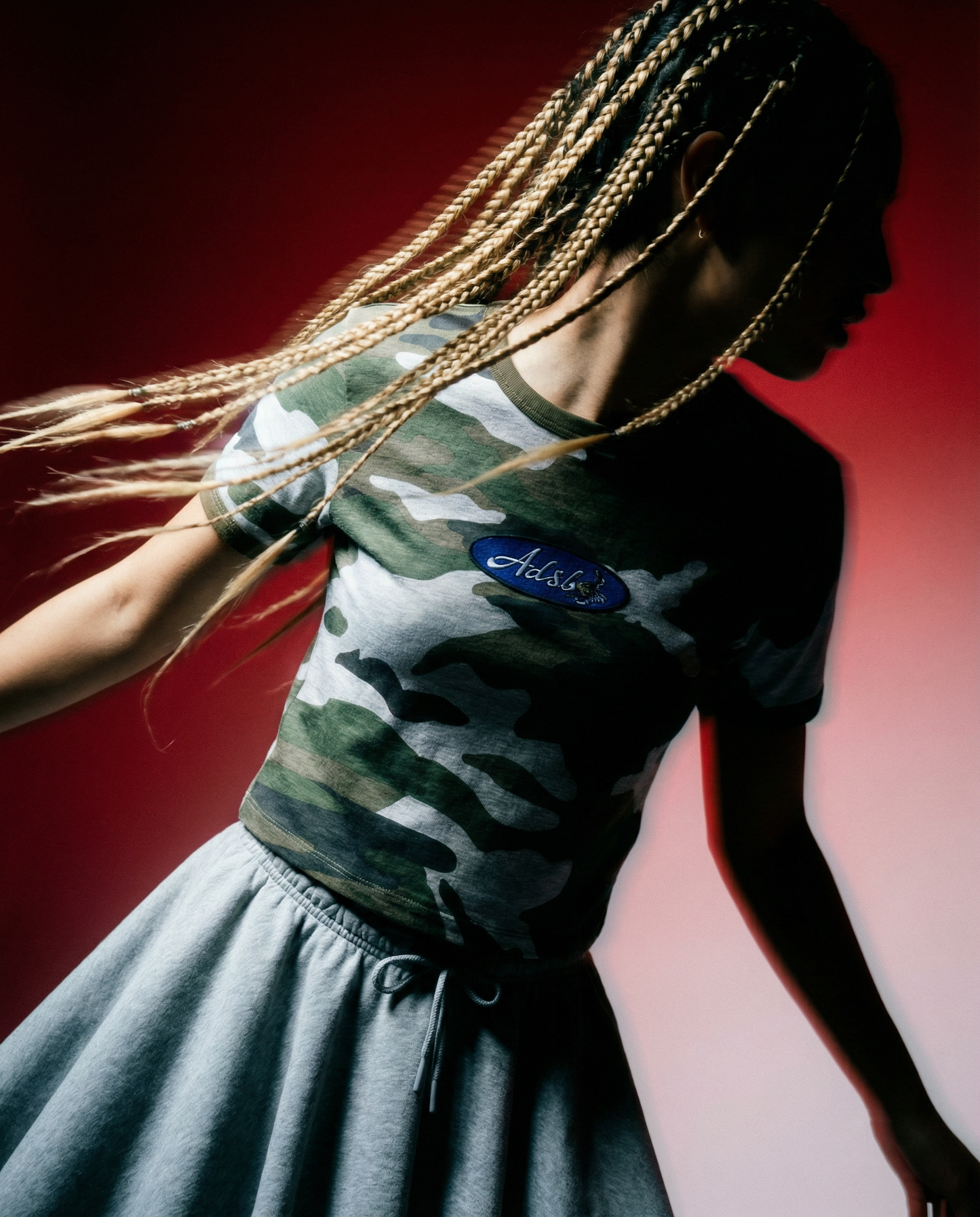 T-shirt Camouflage Baby Ringer