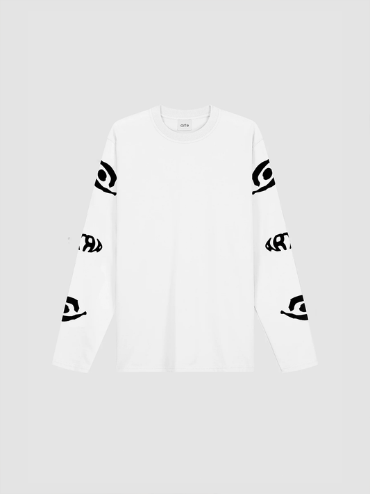 T-shirt Eye Longsleeve White