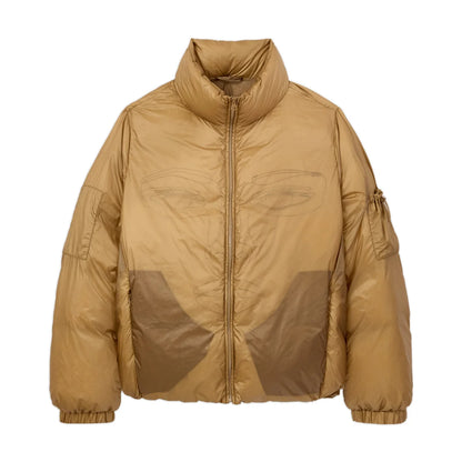 Jacket Puffer Translucent Face Brown