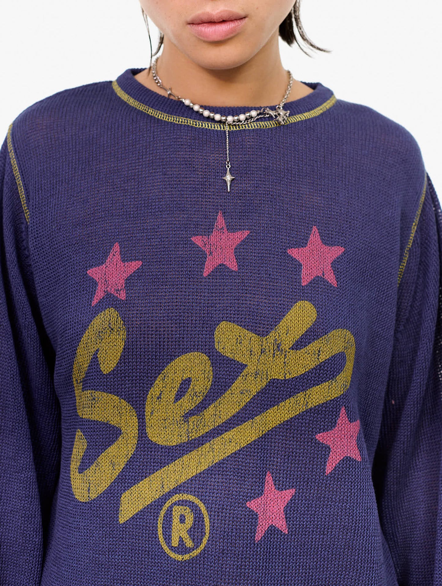 Sweatshirt Spell It Out Blue