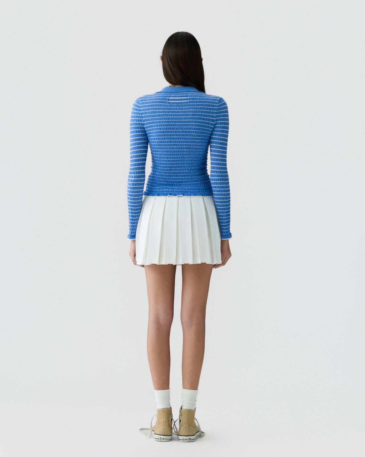 T-shirt Shrunken Polo Blue