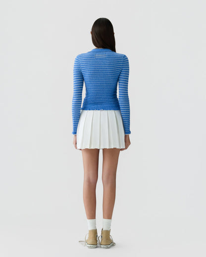T-shirt Shrunken Polo Blue