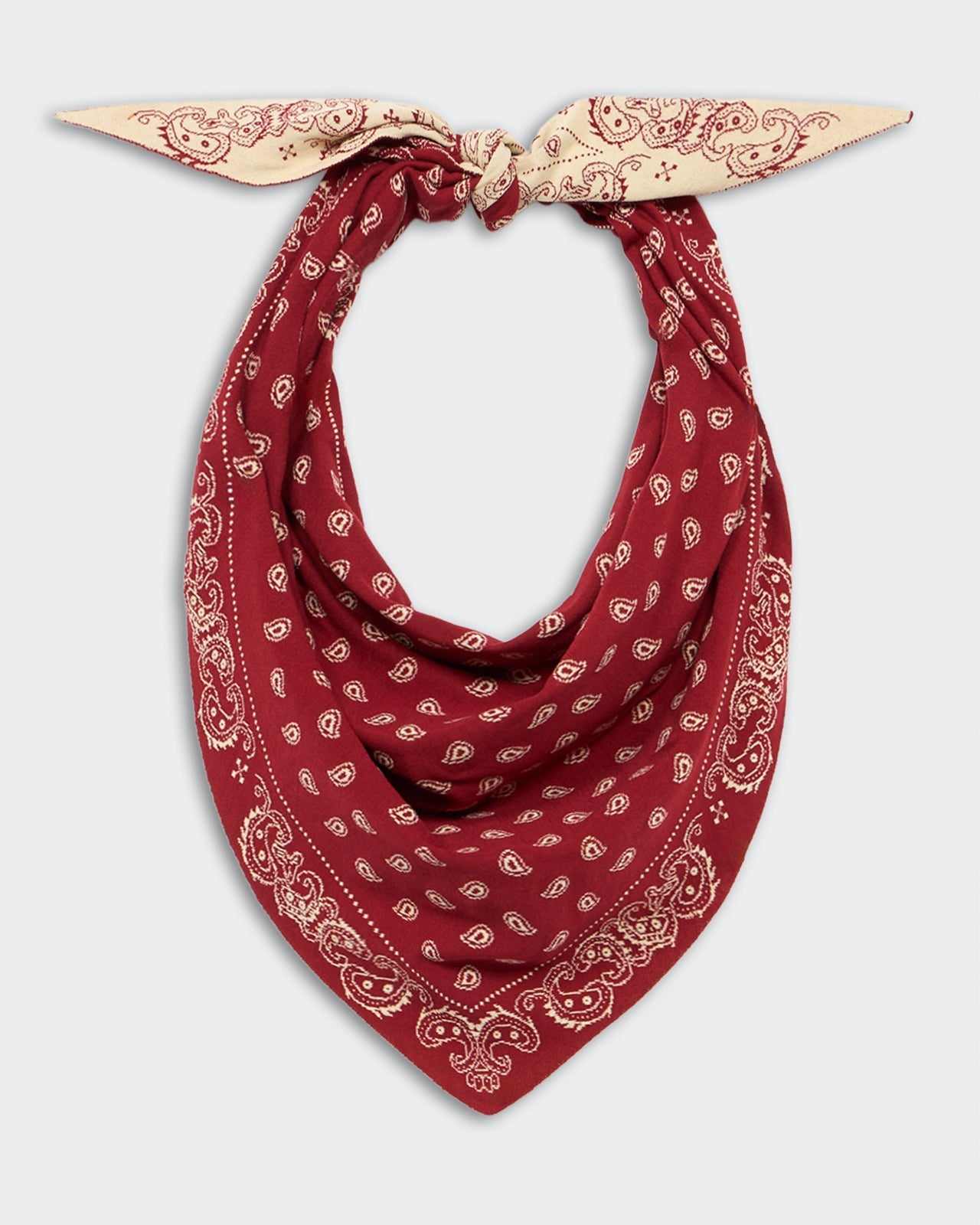 Scarf Wild Rag Carmine & Butter