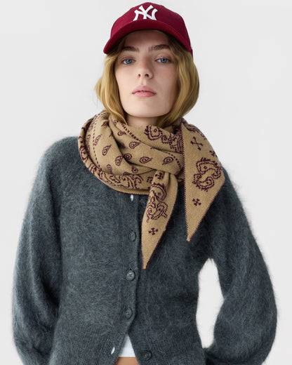 Scarf Wild Rag Burnt Fig & Camel