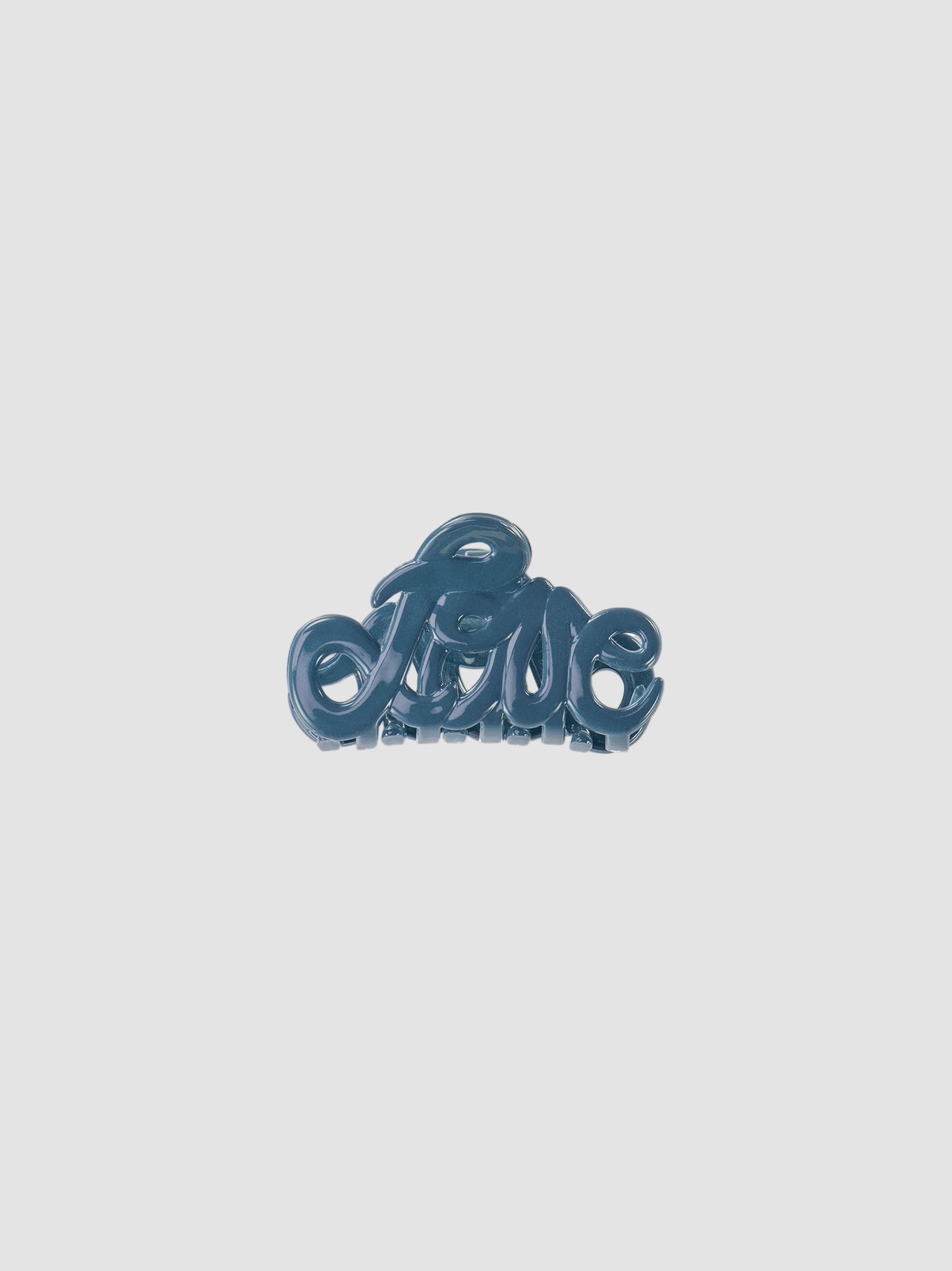 Hair Clip Love Teal Small