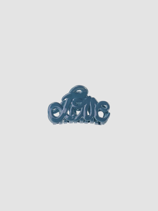 Hair Clip Love Teal Small