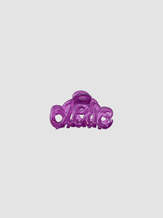 Hair Clip Love Purple Small