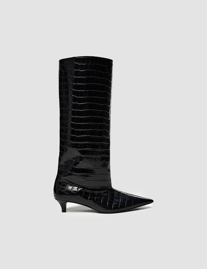 Boots Gigi Croco Black