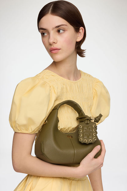 Bag Hobo Mini Grained Olive