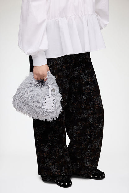 Bag Hobo Mini Feather Grey