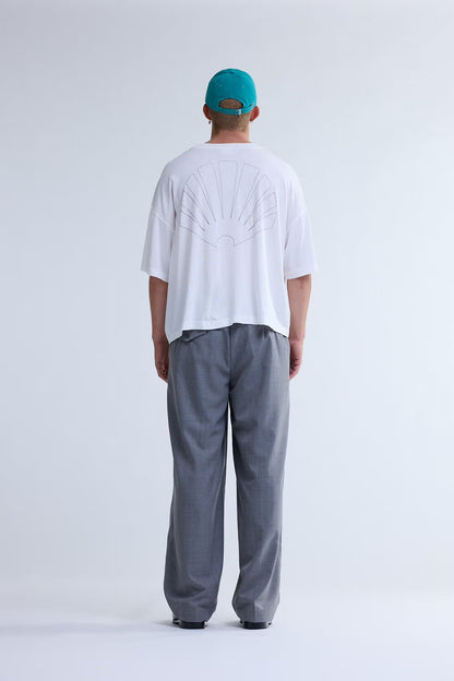 T-shirt Big Logo Washed White