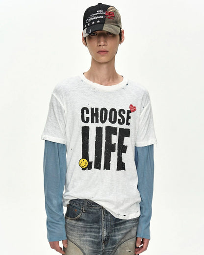 T-shirt Choose Life White