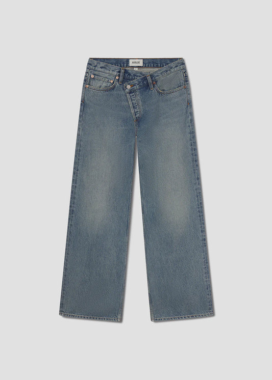 Jeans Arc Criss Cross Washed Blue
