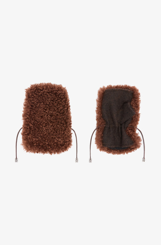 Gloves Shearling Brown