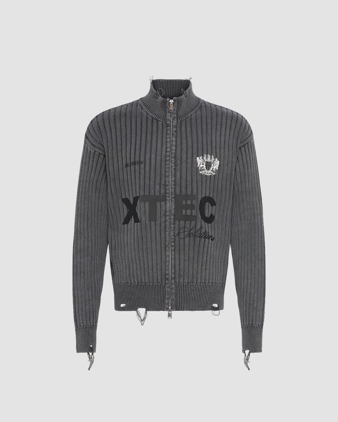 Cardigan Logo Knit Grey
