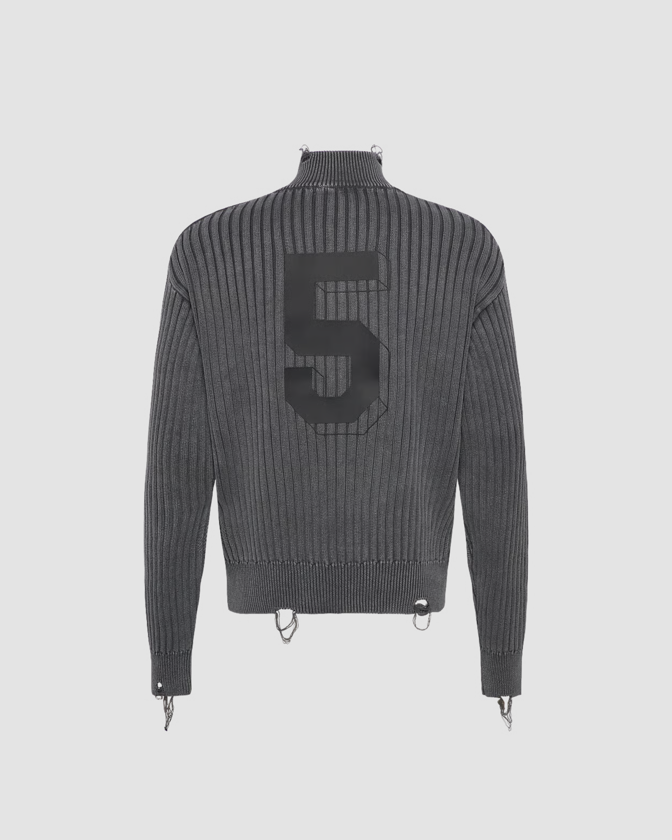 Cardigan Logo Knit Grey