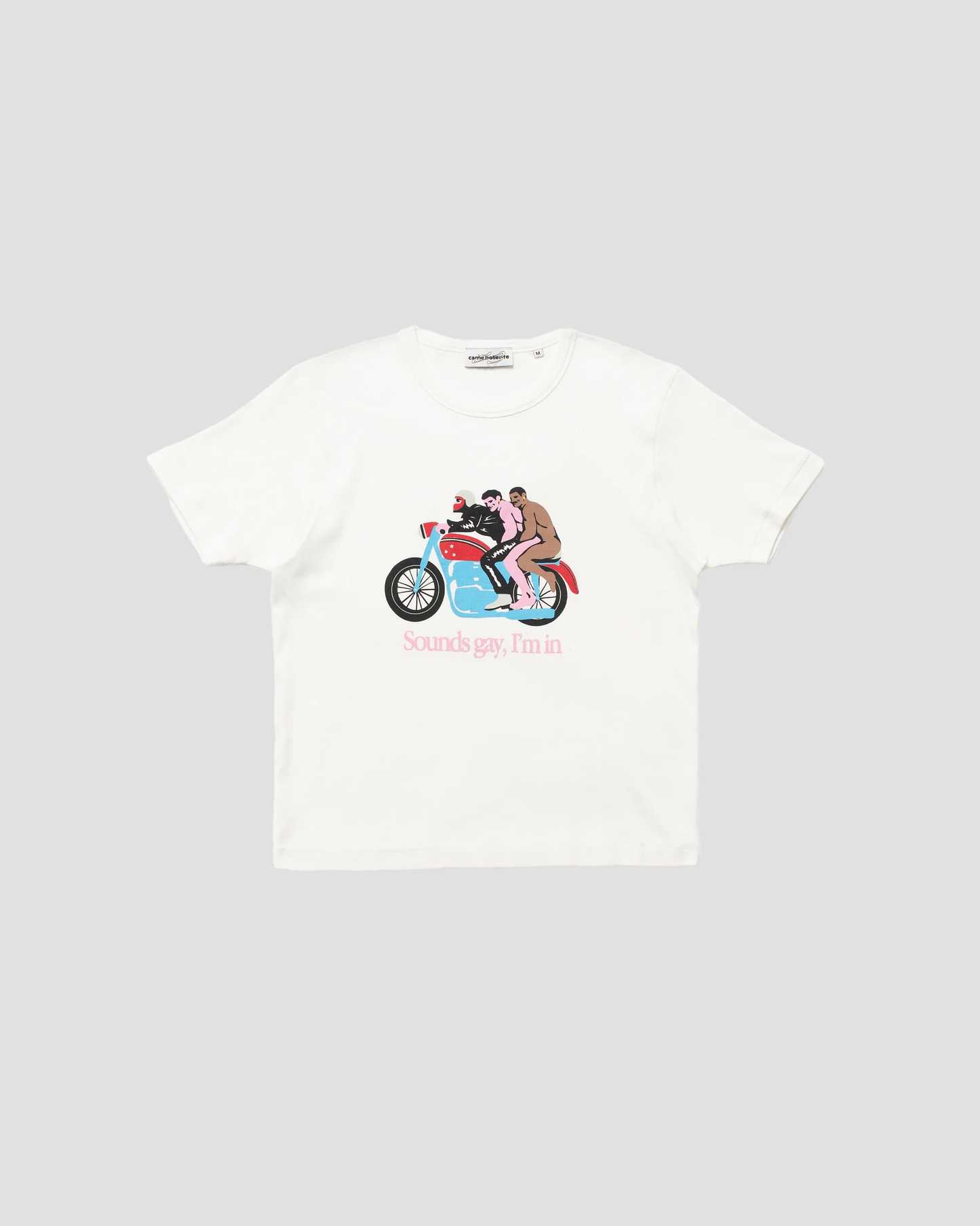 T-shirt Motorcycle White