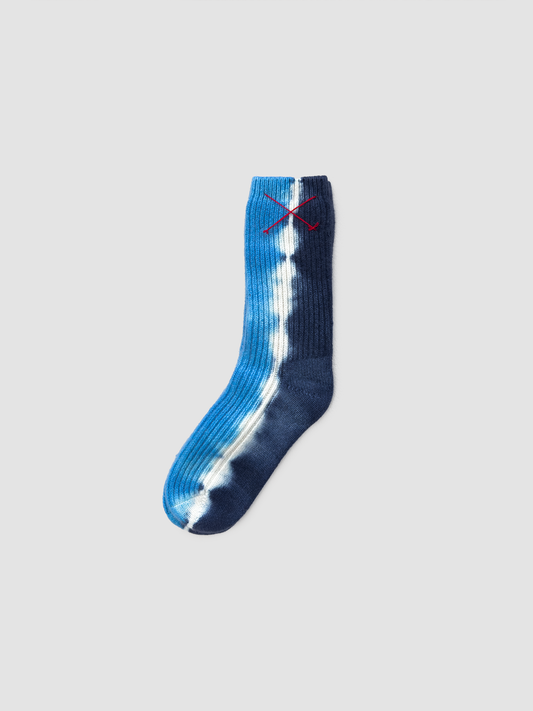 Cashmere Socks Funky Navy & Blue