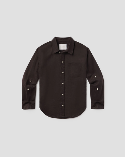 Shirt Kayla Linen Chocolate