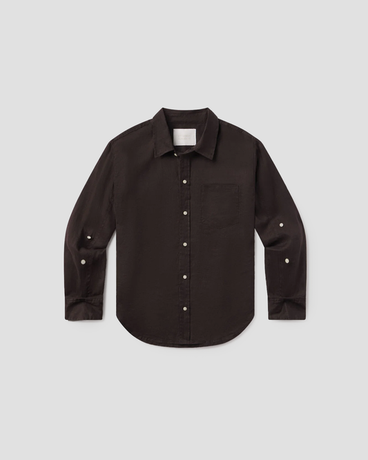 Shirt Kayla Linen Chocolate