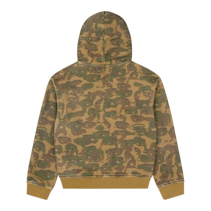 Hoodie Face Camo Green