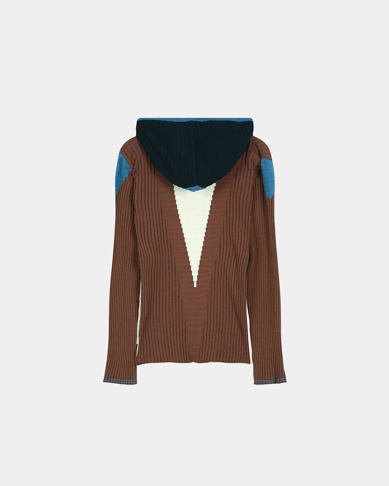 Hoodie Risa Zip Brown/Lime