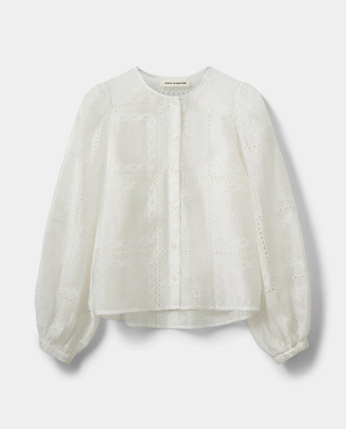 Shirt Cora Embroidered White