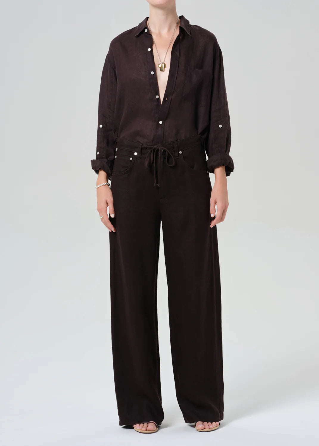Pants Brynn Linen Chocolate