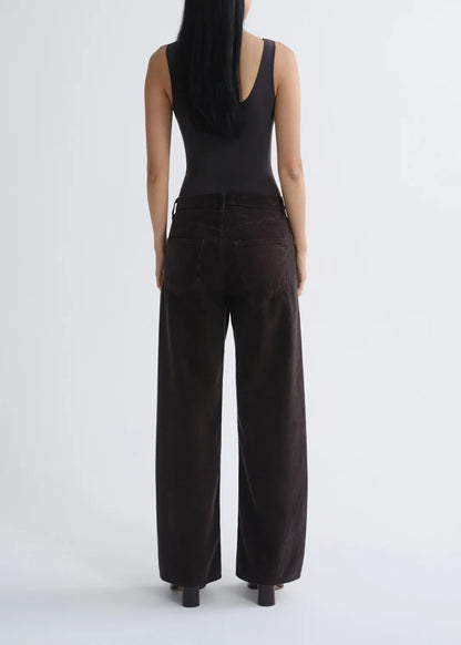 Jeans Low Curve Corduroy Brown