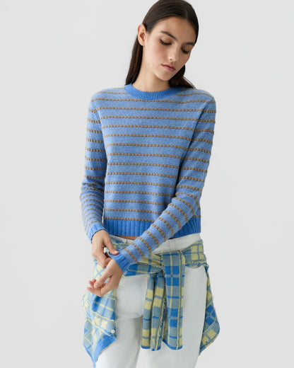 Sweater Pebble Stripe Blue