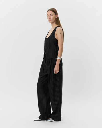 Vest Yoko Striped Black & White