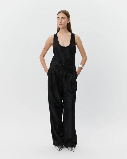 Vest Yoko Striped Black & White